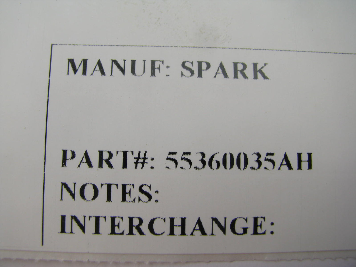 NEW - OUT OF BOX 55360035AH Rear LEFT Power Window Motor For 02-07 Jeep Liberty