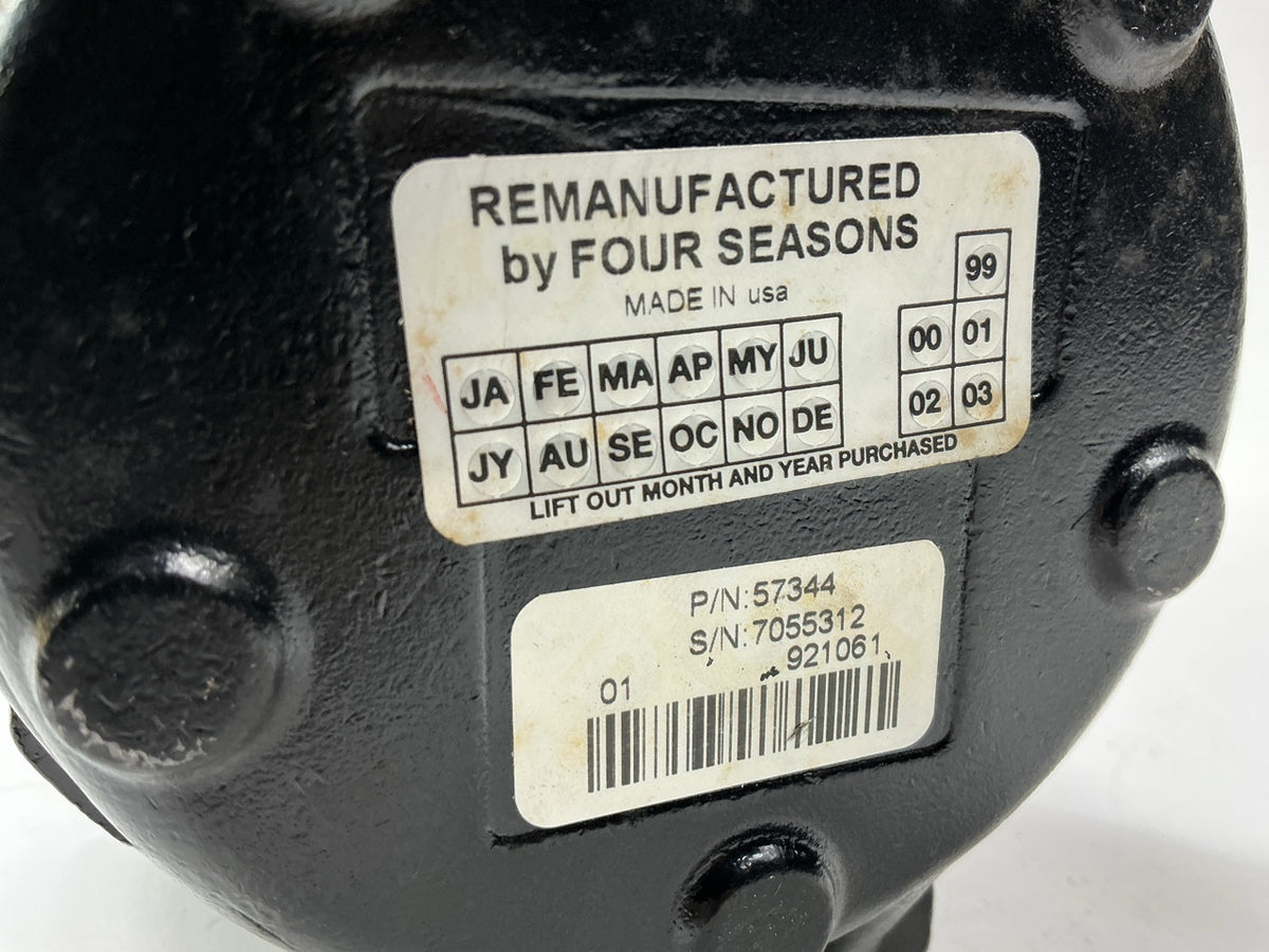 REMAN. Unboxed 4 Seasons 57344 A/C Compressor With Clutch