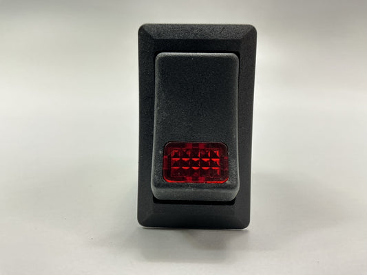 NEW UNBOXED Cole Hersee 58328-04 Black SPST On-Off Rocker Switch With Red Lens