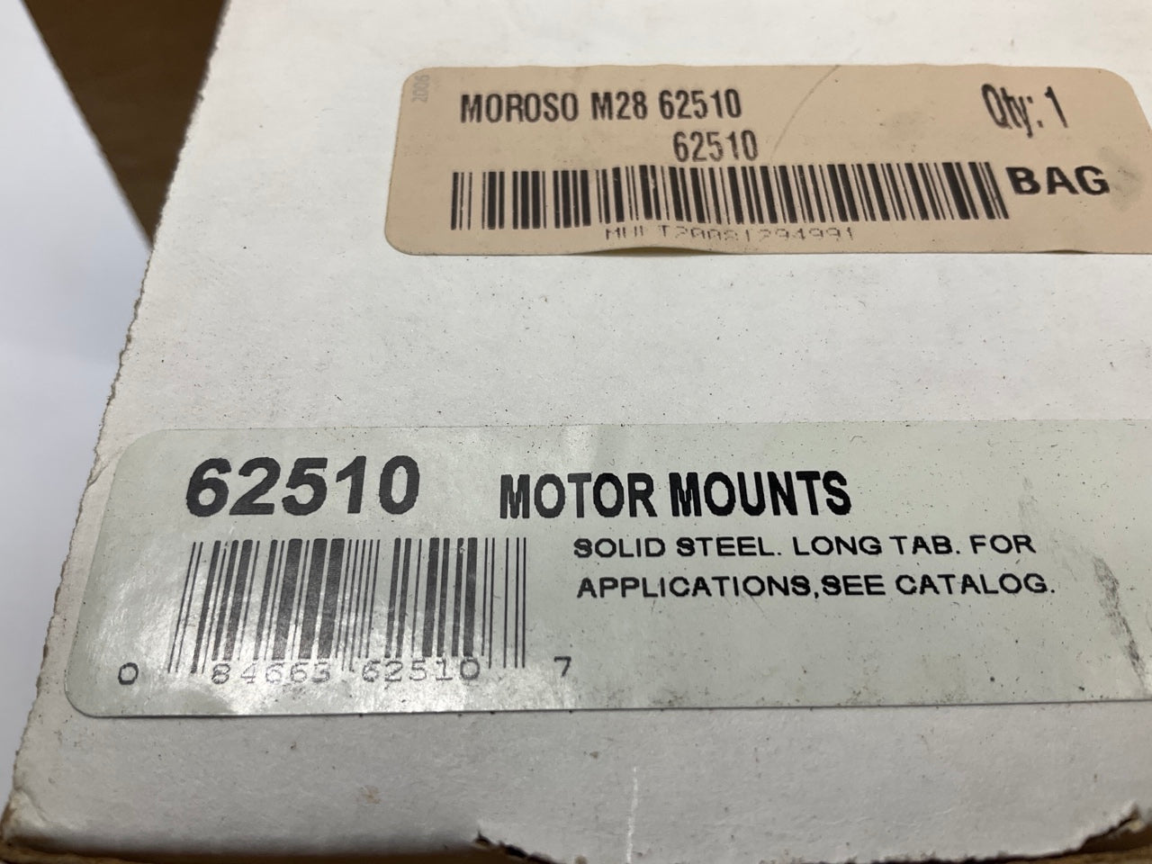 NEW UNBOXED Moroso 62510 Steel Long Tab Engine Motor Mounts - Chevy SBC & BBC