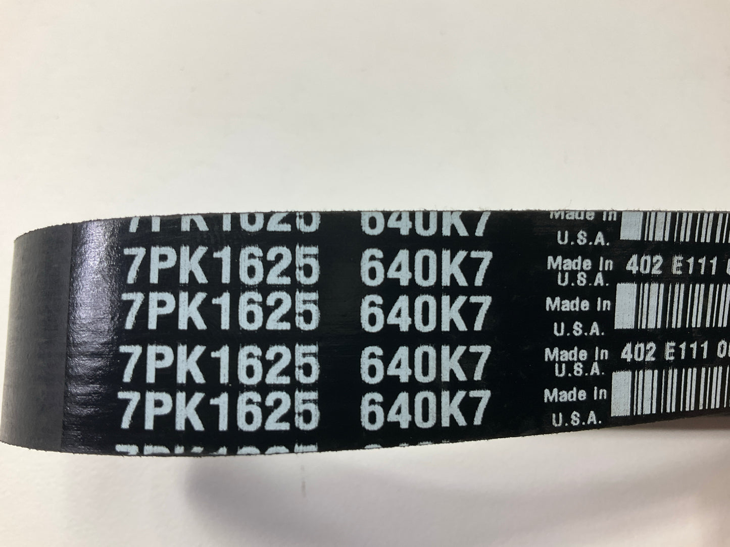 NEW - 640K7 Serpentine Belt - MADE IN USA