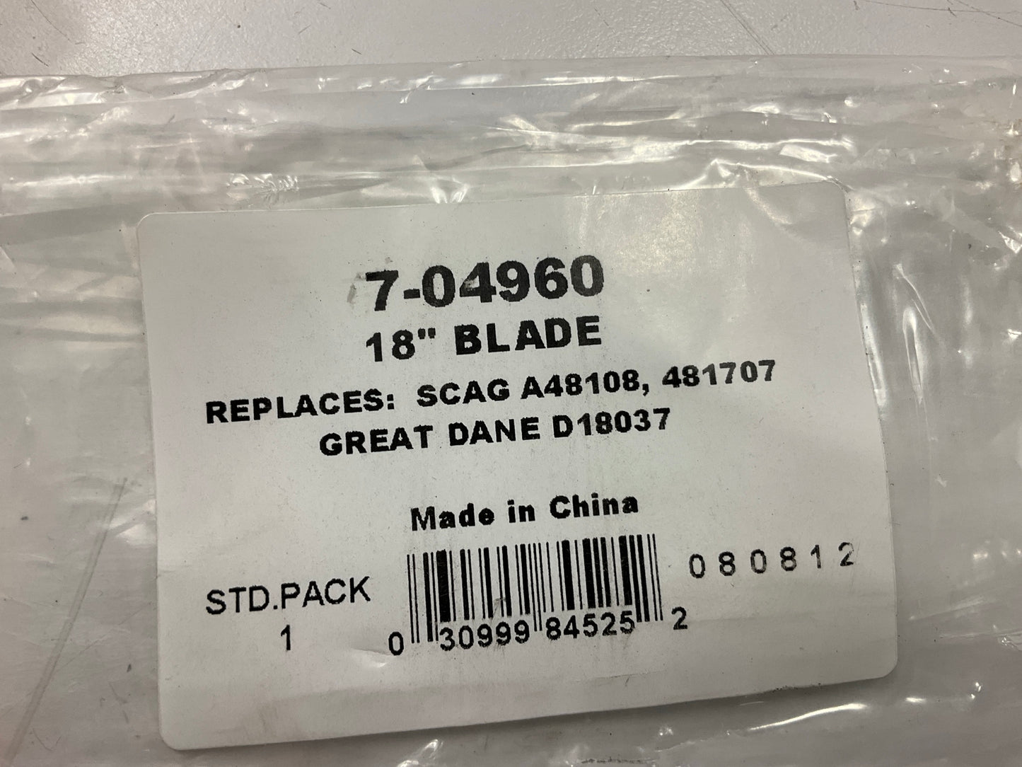 10 Pack - 7-04960 18'' Lawnmower Blade For Scag SST Turf Tiger & SSZ Super Z