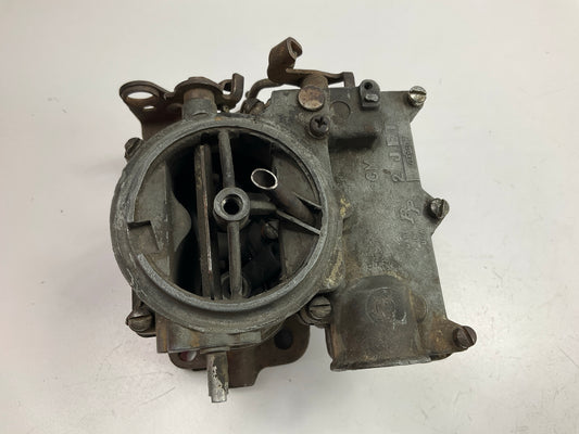 CORE, AS SHOWN - Vintage Used Rochester GM Carburetor 2 Jet Barrel Carb #7035027