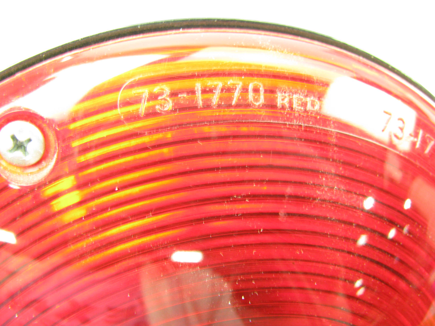 UNBOXED Vintage Dominion 73-1770 Round Red Tail Light Turn Signal Light 8''