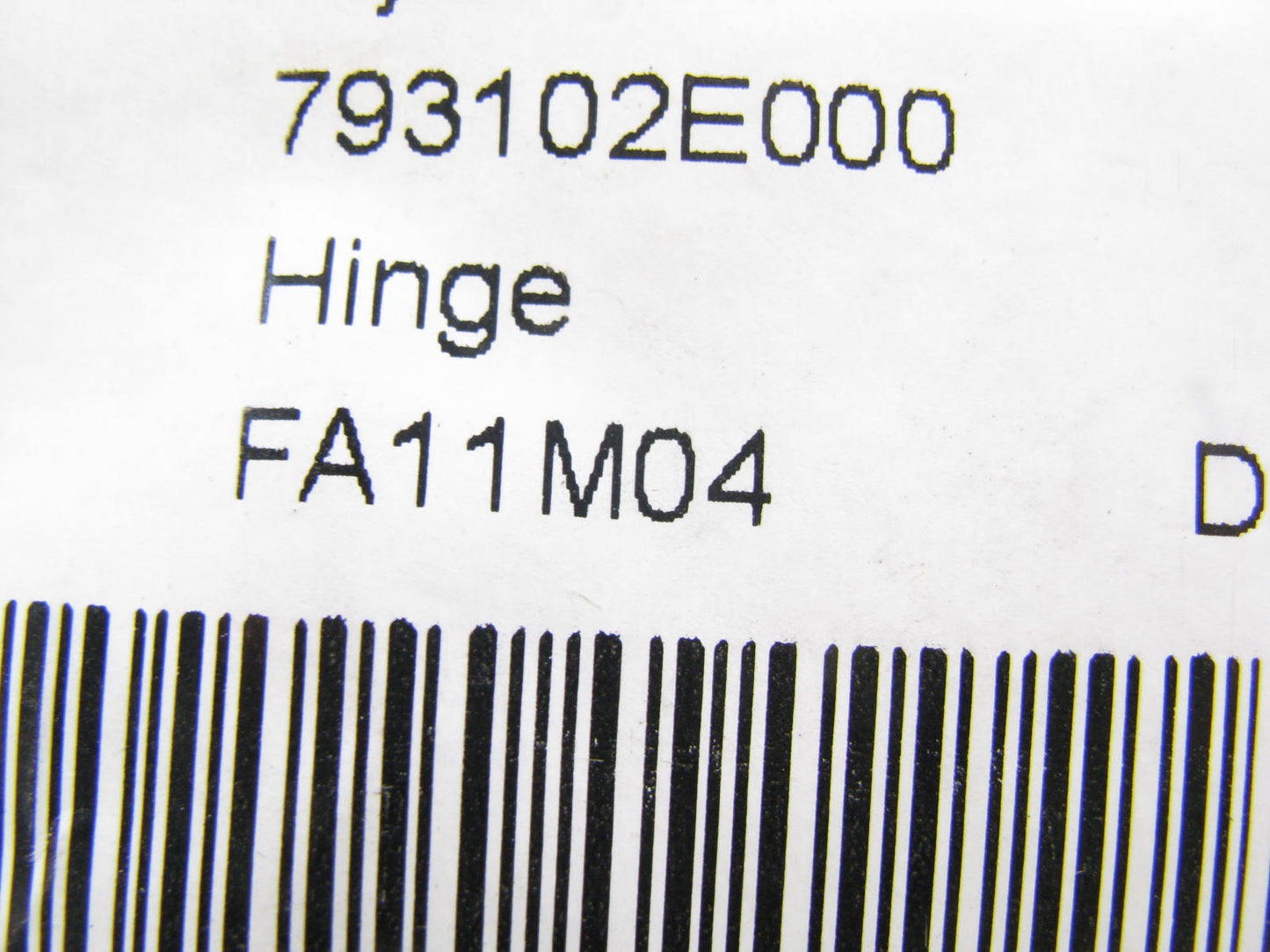 NEW OUT OF BOX - GENUINE 793102E000 FRONT Left Upper Door Hinge For Hyundai