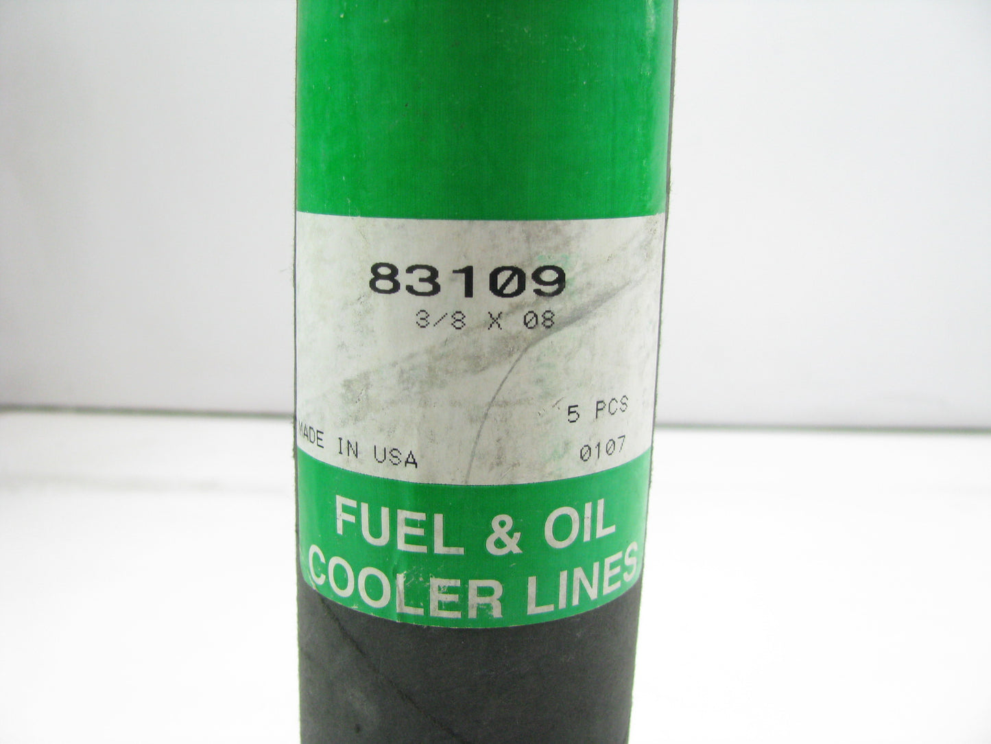 (5) NEW - OUT OF BOX 83109 Fuel & Oil Cooler Line Tube 3/8 Male X 3/8'' Male X 8''