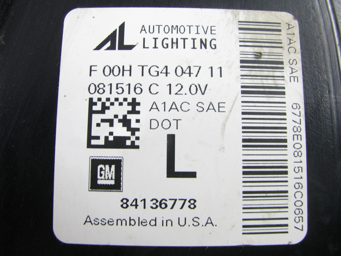 USED OEM Left Rear Halogen Tail Light 84136778 For 2016-18 Camaro F00HTG404711