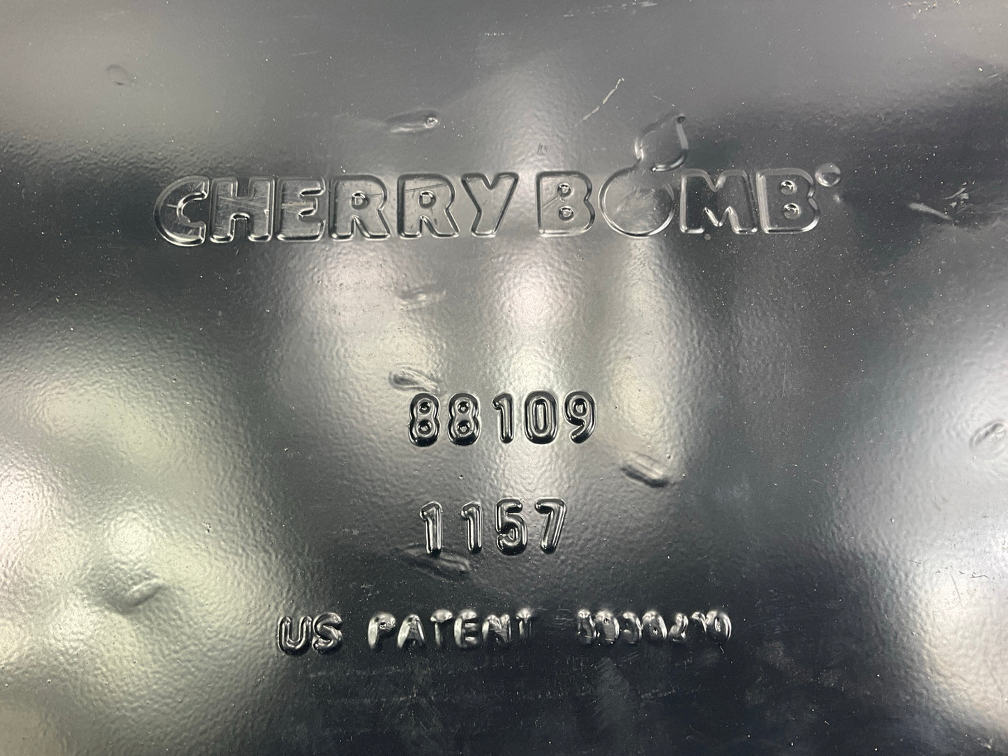 DENTED #1 SEE PHOTOS CherryBomb Vortex Muffler 3'' Center ID, 2.5'' Dual OD, 16'' L