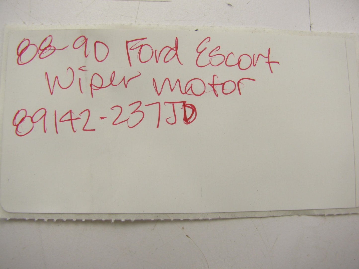 NEW - OUT OF BOX - REAR Back Glass Wiper Motor 1988-1990 Ford Escort Hatchback