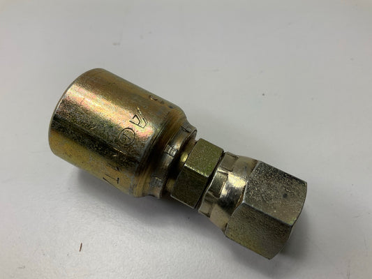 9205N-05-04 Hydraulic Fitting JIC 37° FEMALE SWIVEL 1/4'' Hose To 1/2-20 Thread