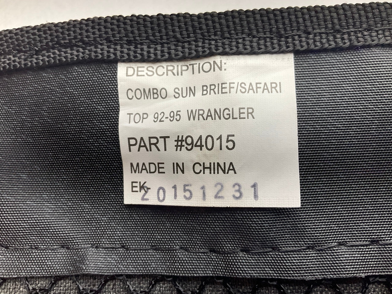 UNBOXED Rampage 94015 Half Full Combo Soft Top Brief For 92-06 Jeep Wrangler TJ