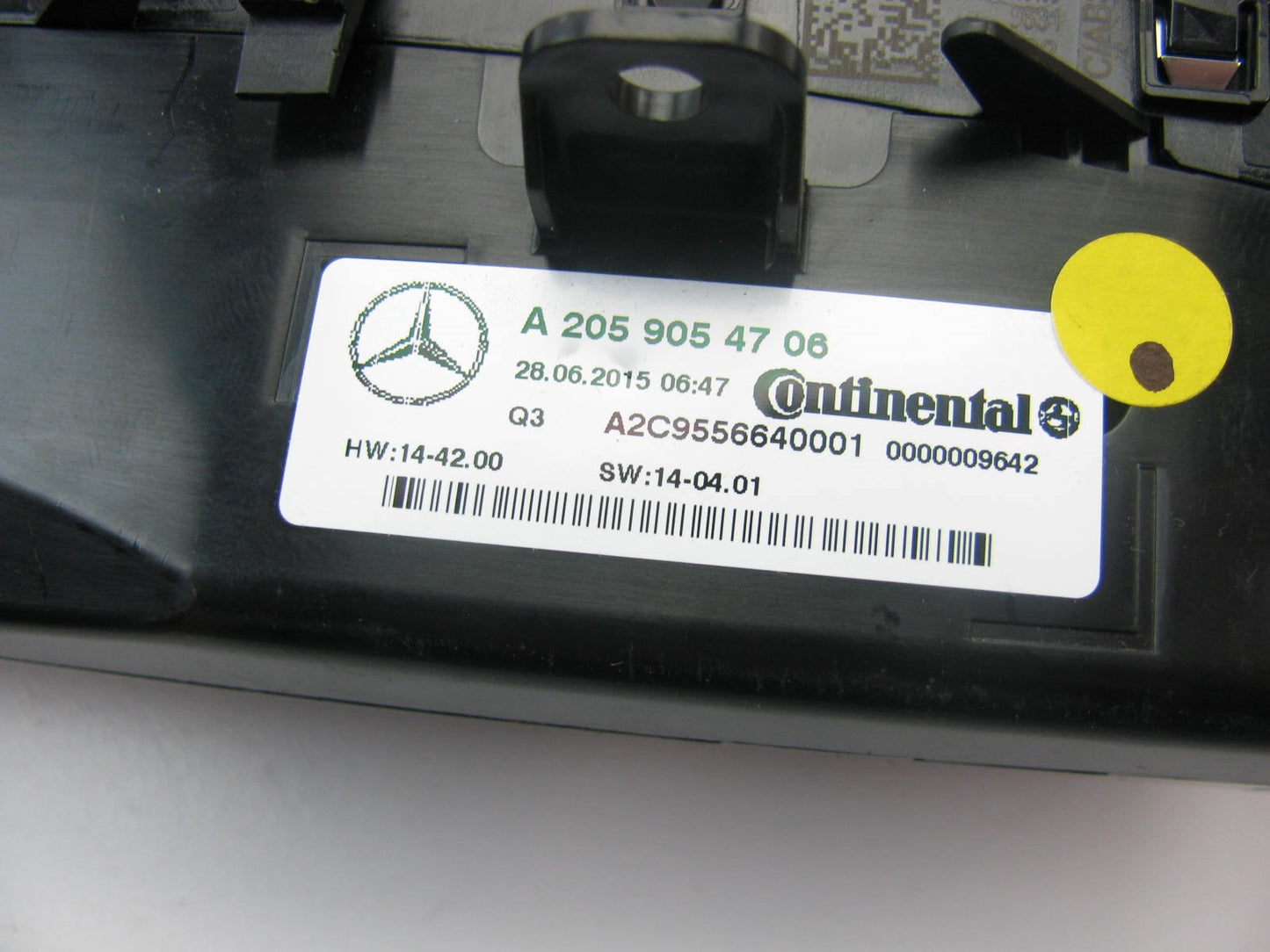 A2059054706 Dual Zone A/C Heater Control Temperature Menu Switch 2015-19 C-Class