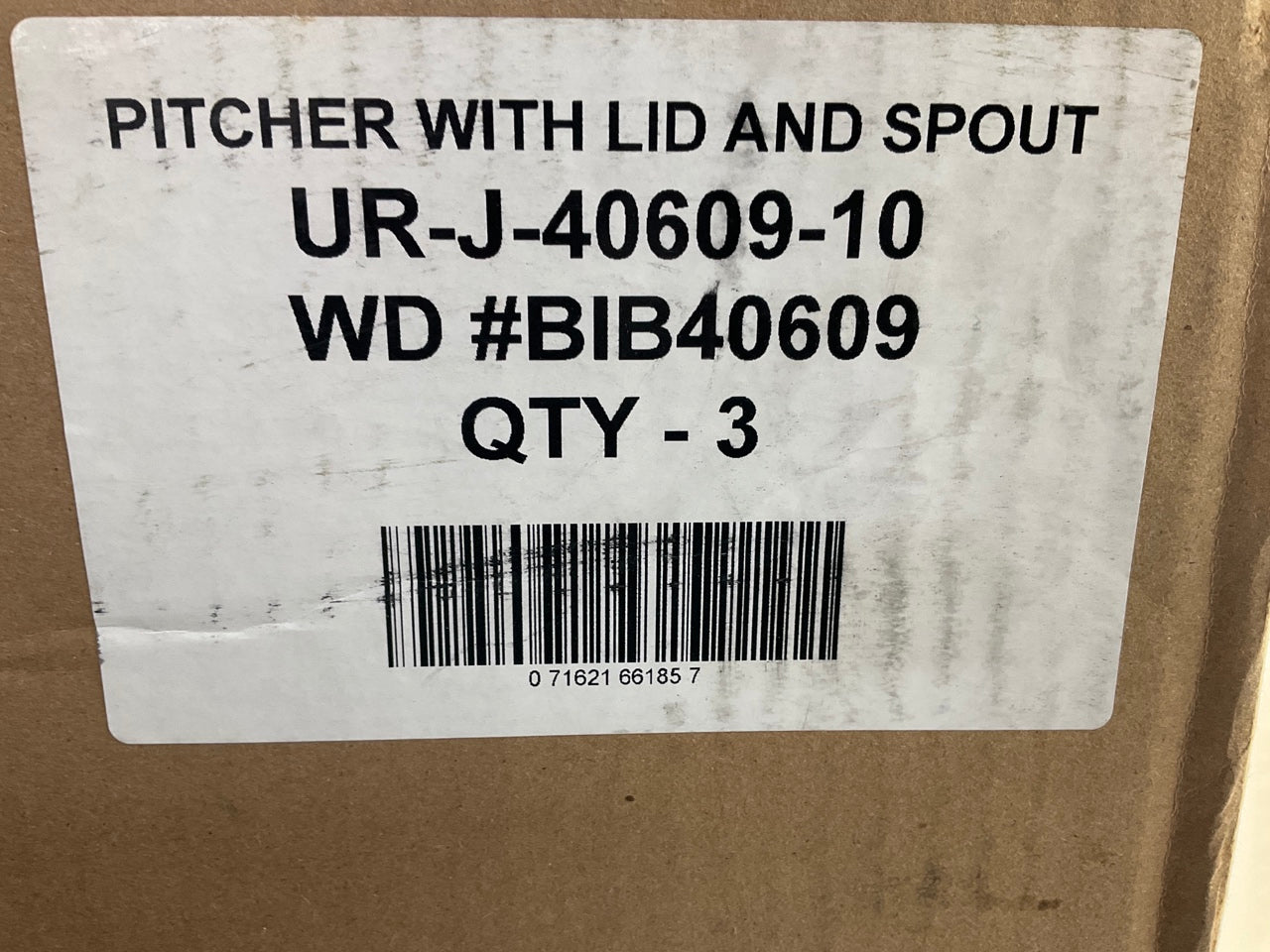 (3) BIB40609 6 Quart Jug (6 Gallon Container) For Automotive Use