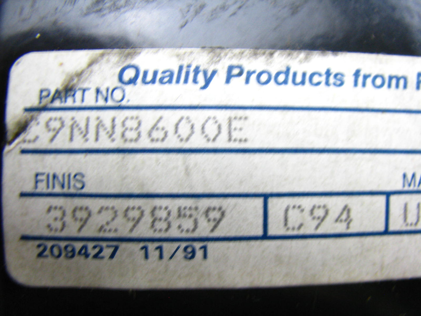 Ford Tractor Engine Cooling Fan Blade # C9NN-8600-E 6-blade, Metal, 16'' OD