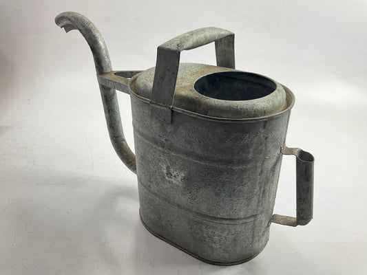 Vintage Galvanized Metal Gas Service Station Radiator Filling Watering Can 3 GAL