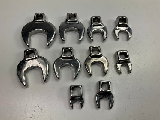 USED - 3/8'' Drive Craftsman SAE 3/8'' - 1'' Crowfoot Wrenches/Sockets 10 Piece Set