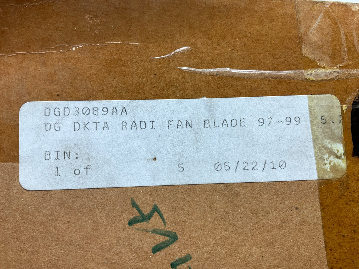 NEW DGD3089AA Engine Radiator Cooling Fan Blade, 5-Blade