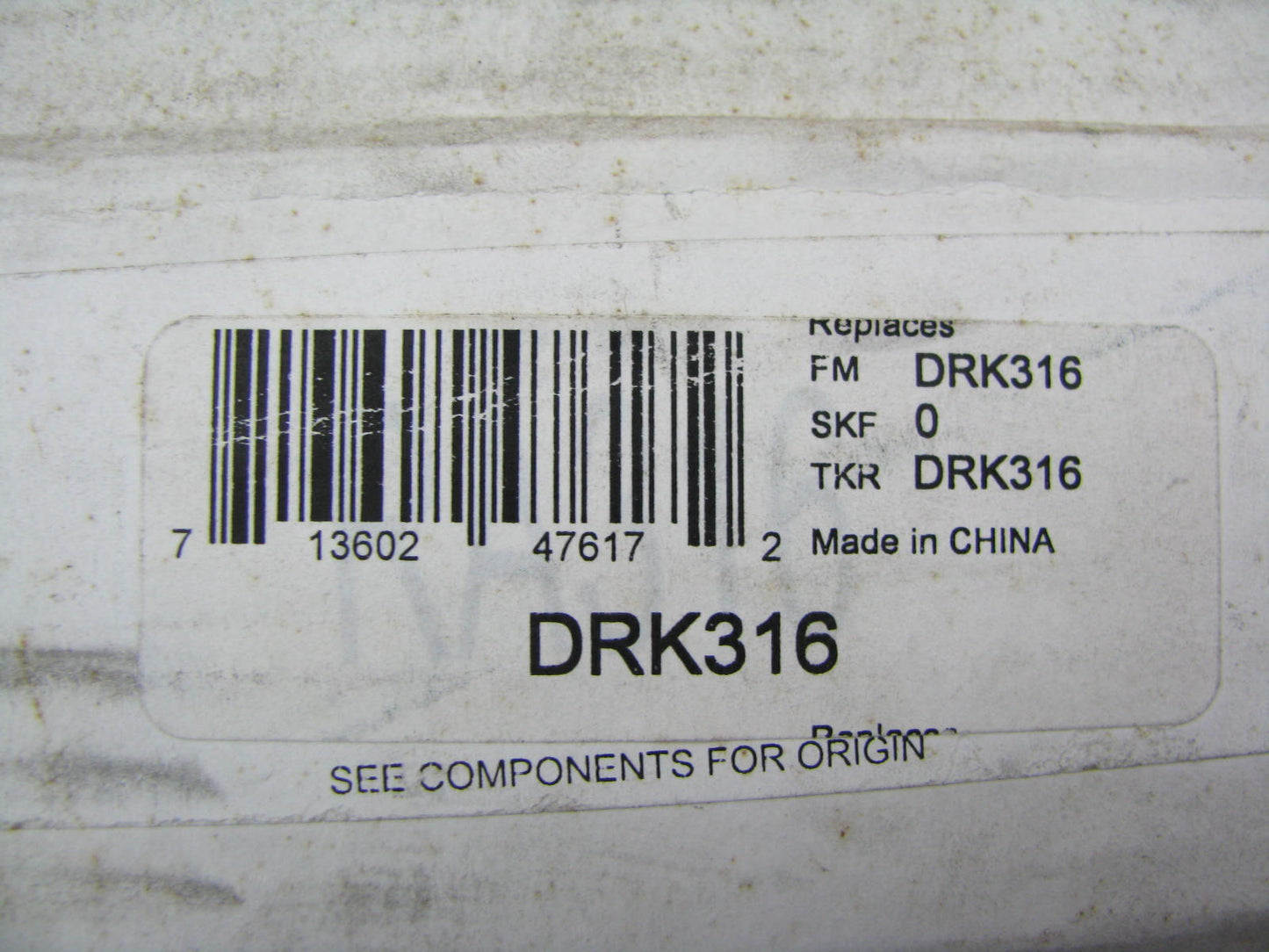 NEW - OUT OF BOX DRK316 Rear Axle Axle Differential Bearing And Seal Kit