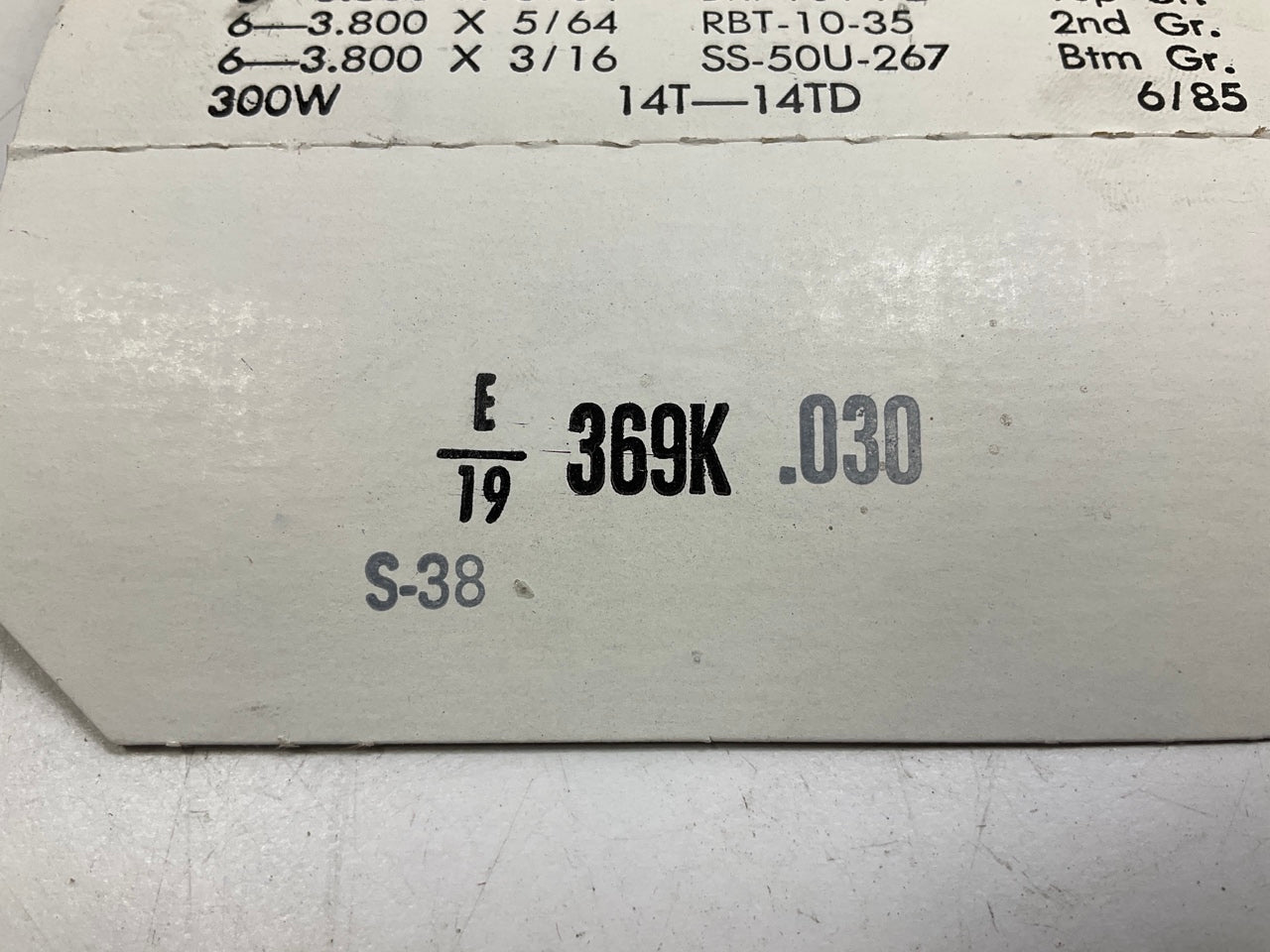 NEW - UNBOXED E369K-030 Engine Piston Rings .030'' 1975-1990 Buick 3.8L-V6