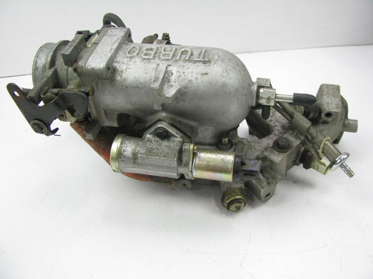 USED Complete OEM 84 Ford 1.6L TURBO Intake Manifold W/ TPS, IAC, Fuel Regulator
