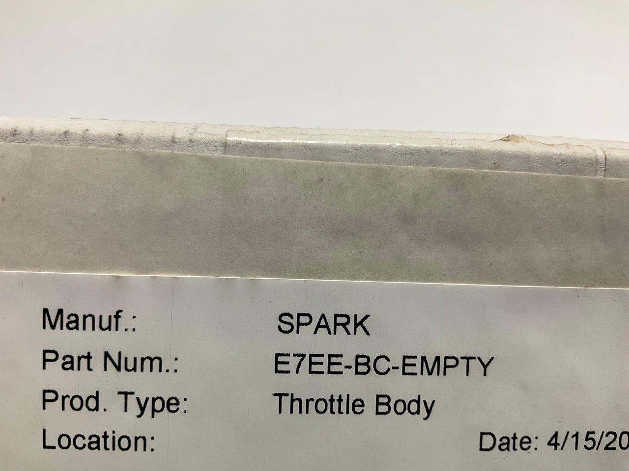 NEW UNBOXED OEM Ford Empty E7EE-BC Throttle Body - 1987-1989 Ford Escort 1.9L