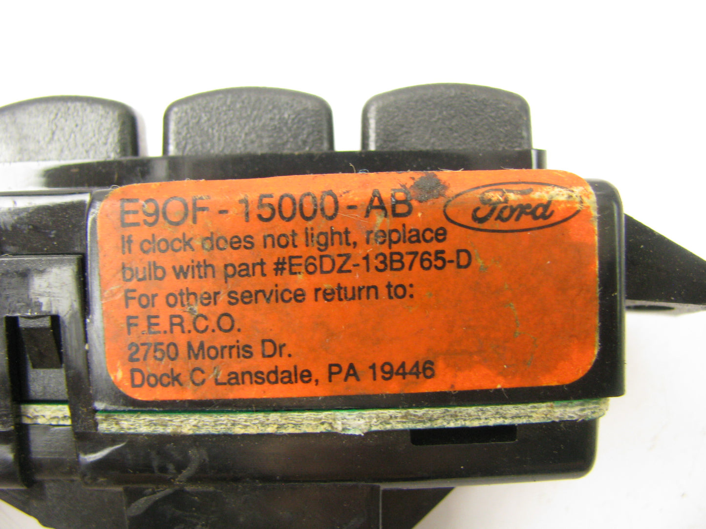 NEW - OUT OF BOX FORD E9OF-15000-AB Dash Clock Gauge 1988-94 Continental