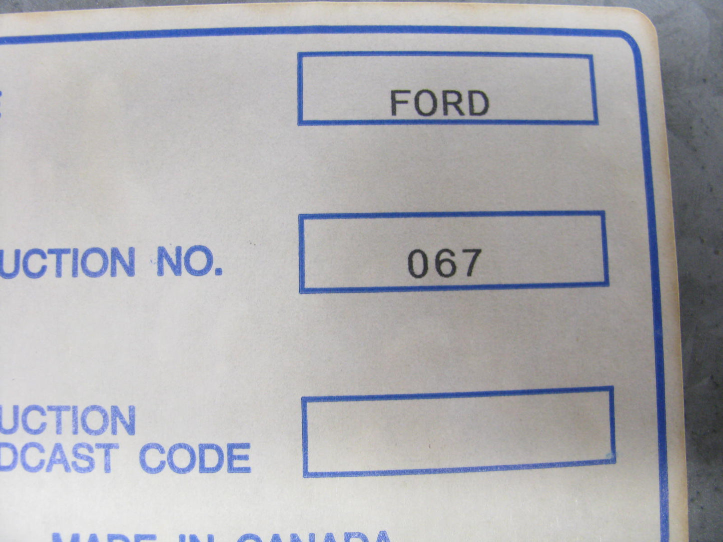 Reman - Out Of Box EM067 Engine Control Module ECU For 1985-1986 Ford 2.3L-L4