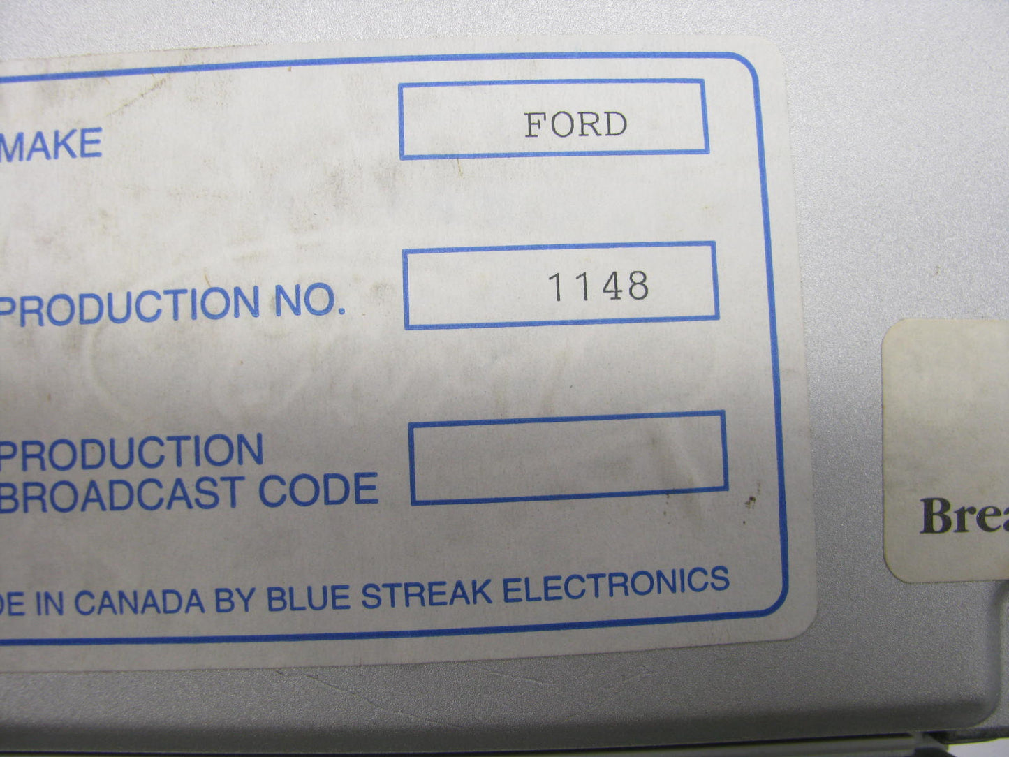 REMAN - Out Of Box EM1148 Engine Control Module 1991 Ford Thunderbird 3.8L-V6