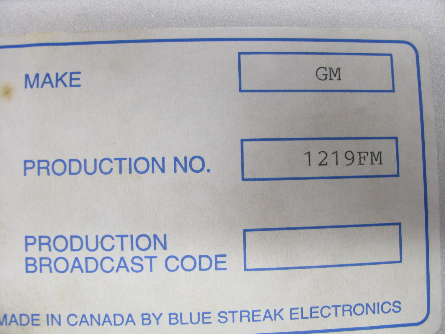 REMAN - Out Of Box EM1219FM Engine Control Module For 1993 Storm Stylus 1.6L-L4