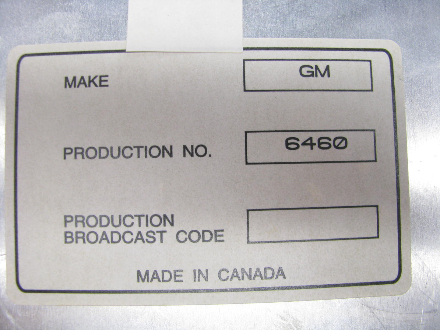 REMAN - OUT OF BOX EM6460 Engine Control Module 84-85 Skyhawk Sunbird 1.8L-L4