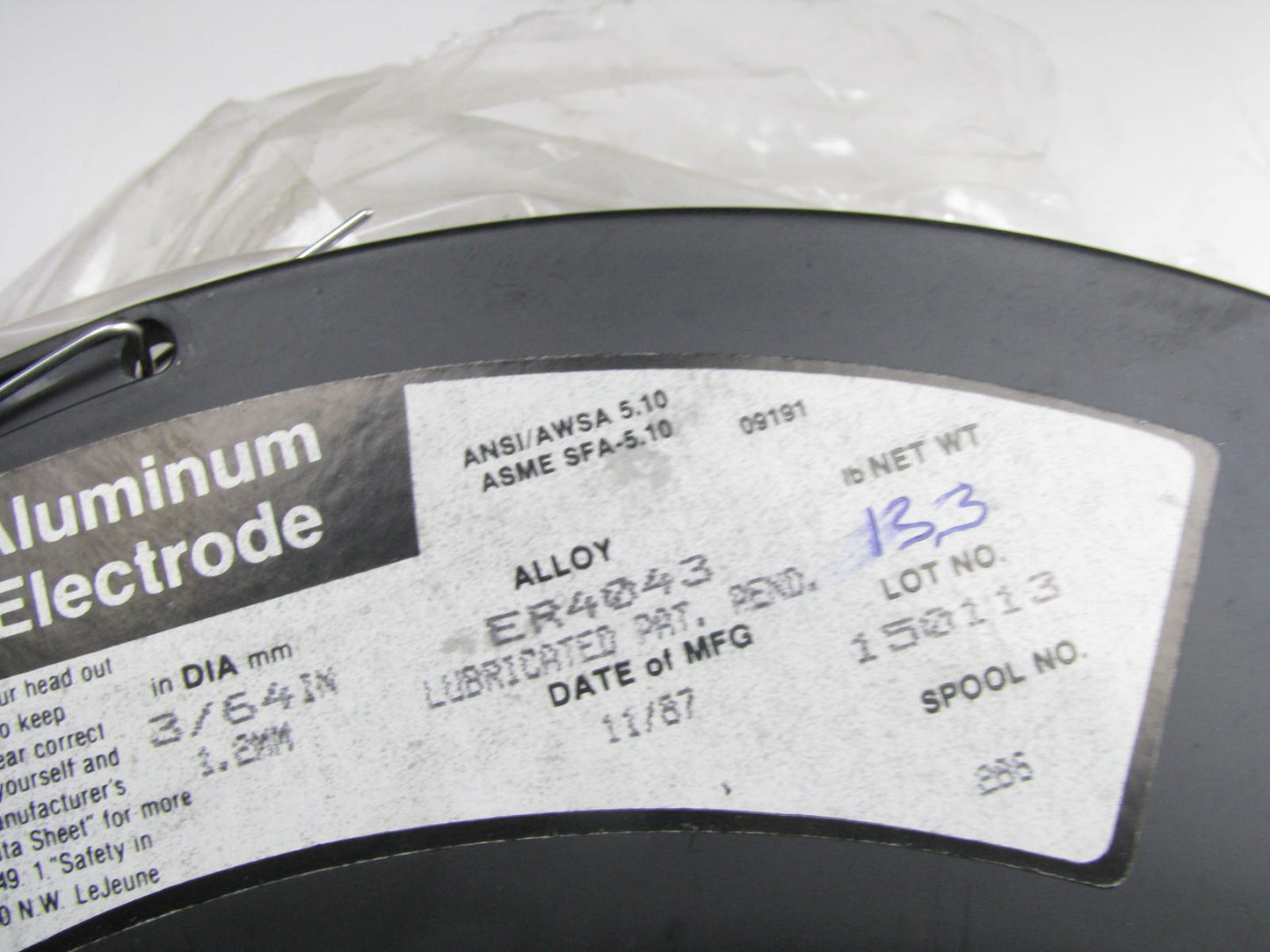 ER4043 Aluminum MIG Welding Wire 3/64'' 1.2mm 13.3 Lb Spool 13+ Lbs