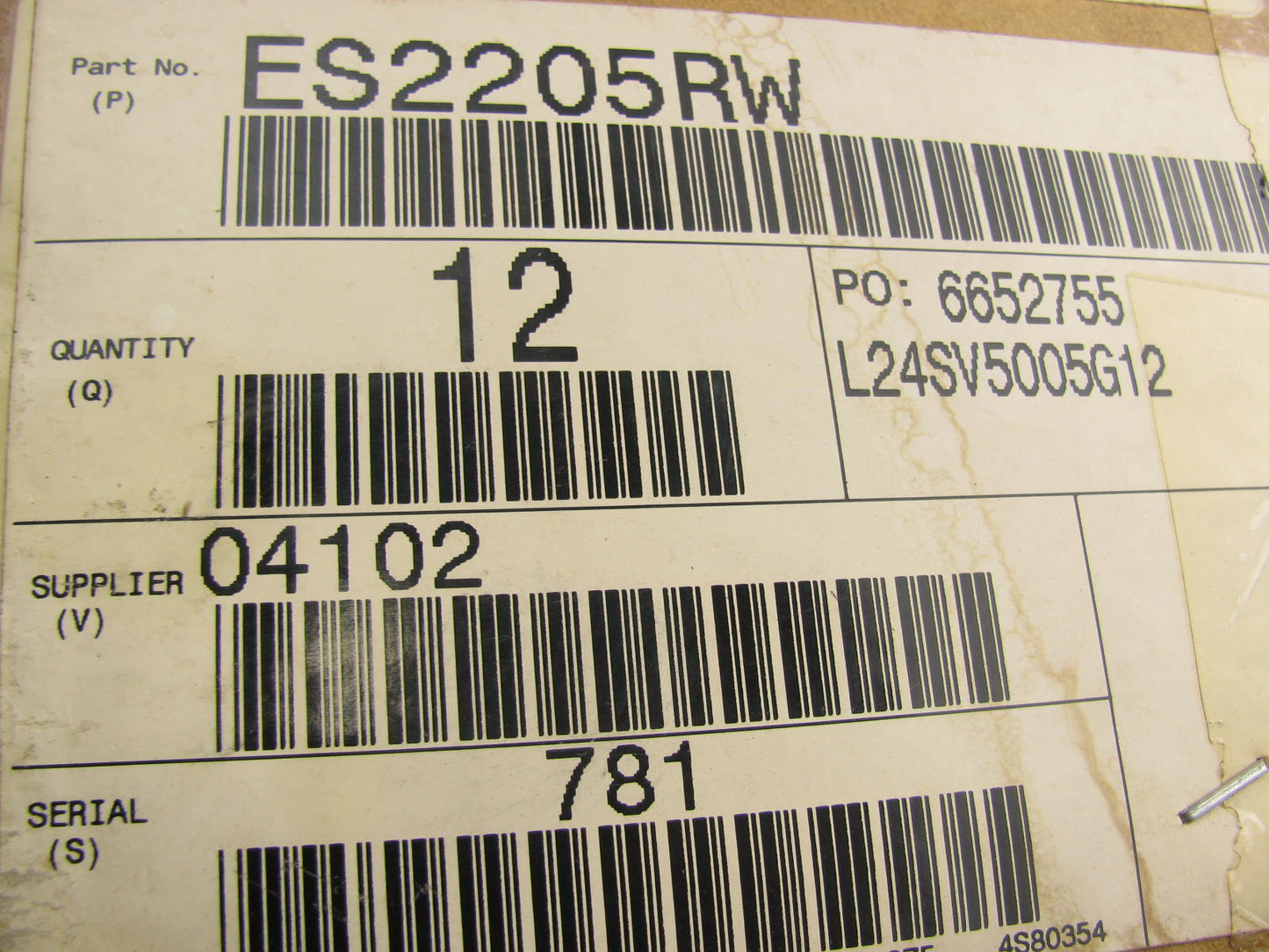 TRW ES2205R Left Drivers Steering Tie Rod End - 1979-1982 Chevy Titan GMC Astro