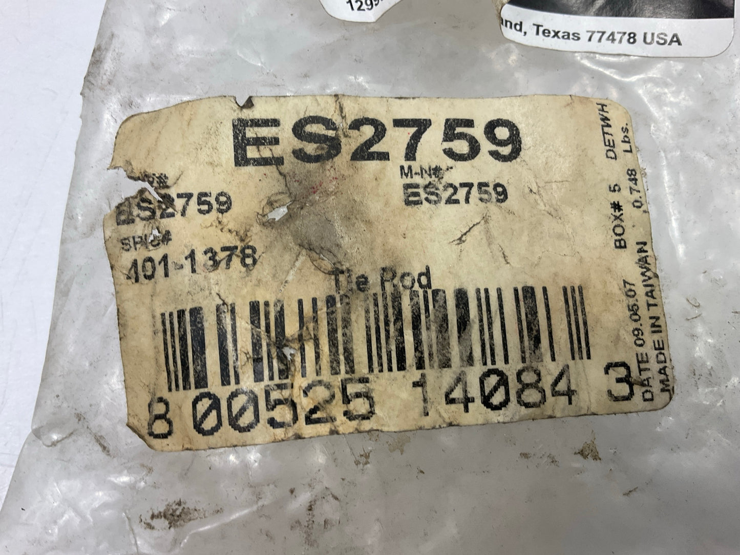 (2) NEW UNBOXED OEM 555 ES2759 Front Outer Tie Rod End For 1985-1986 Colt