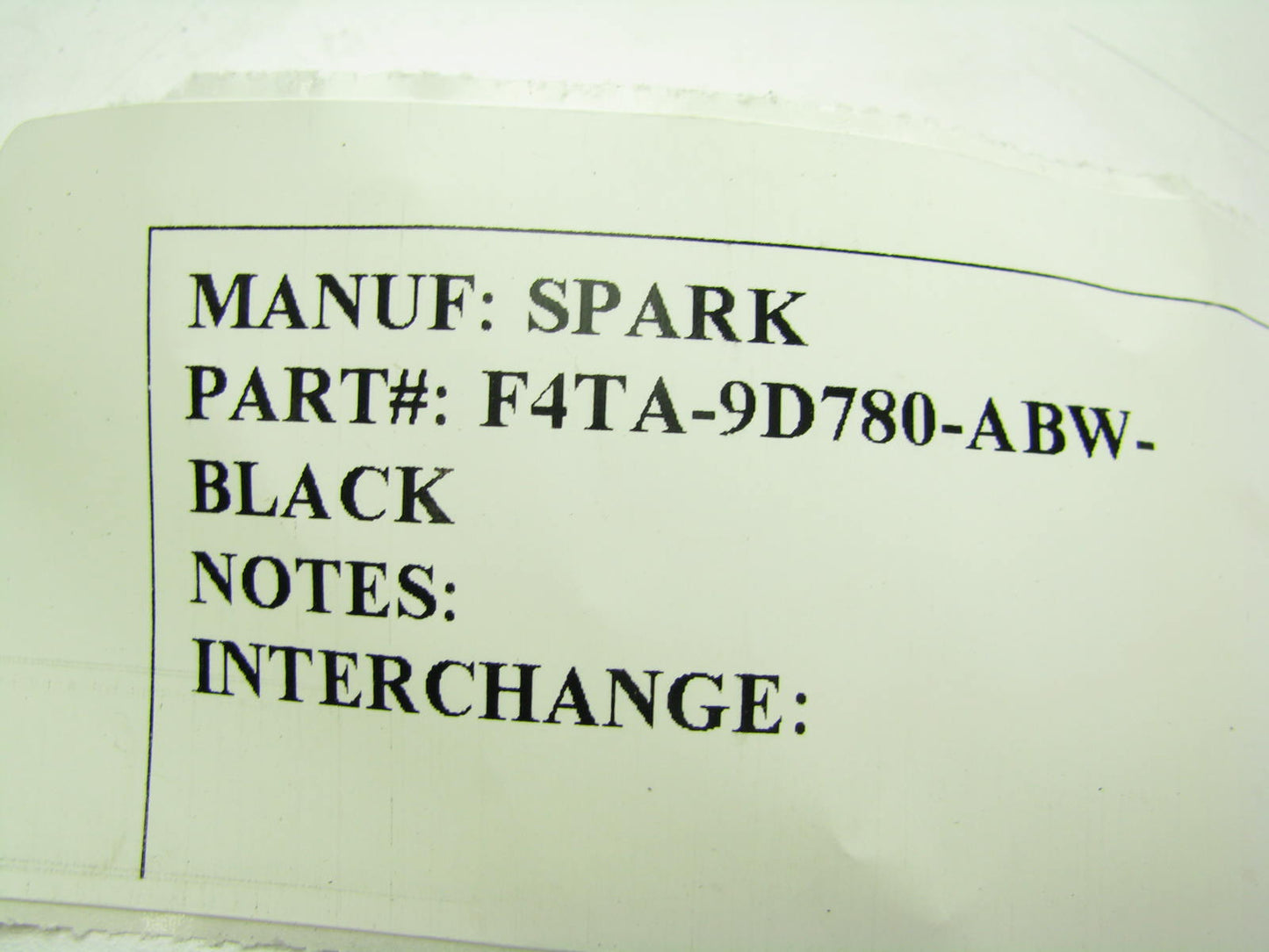 NEW - Out Of Box F4TA-9D780-ABW-BLACK Cruise Control Switch Assembly SW-5890