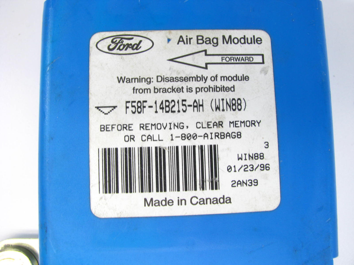 DAMAGED - OUT OF BOX F58F-14B215-AH-D SRS Control Module 1995 Ford Windstar
