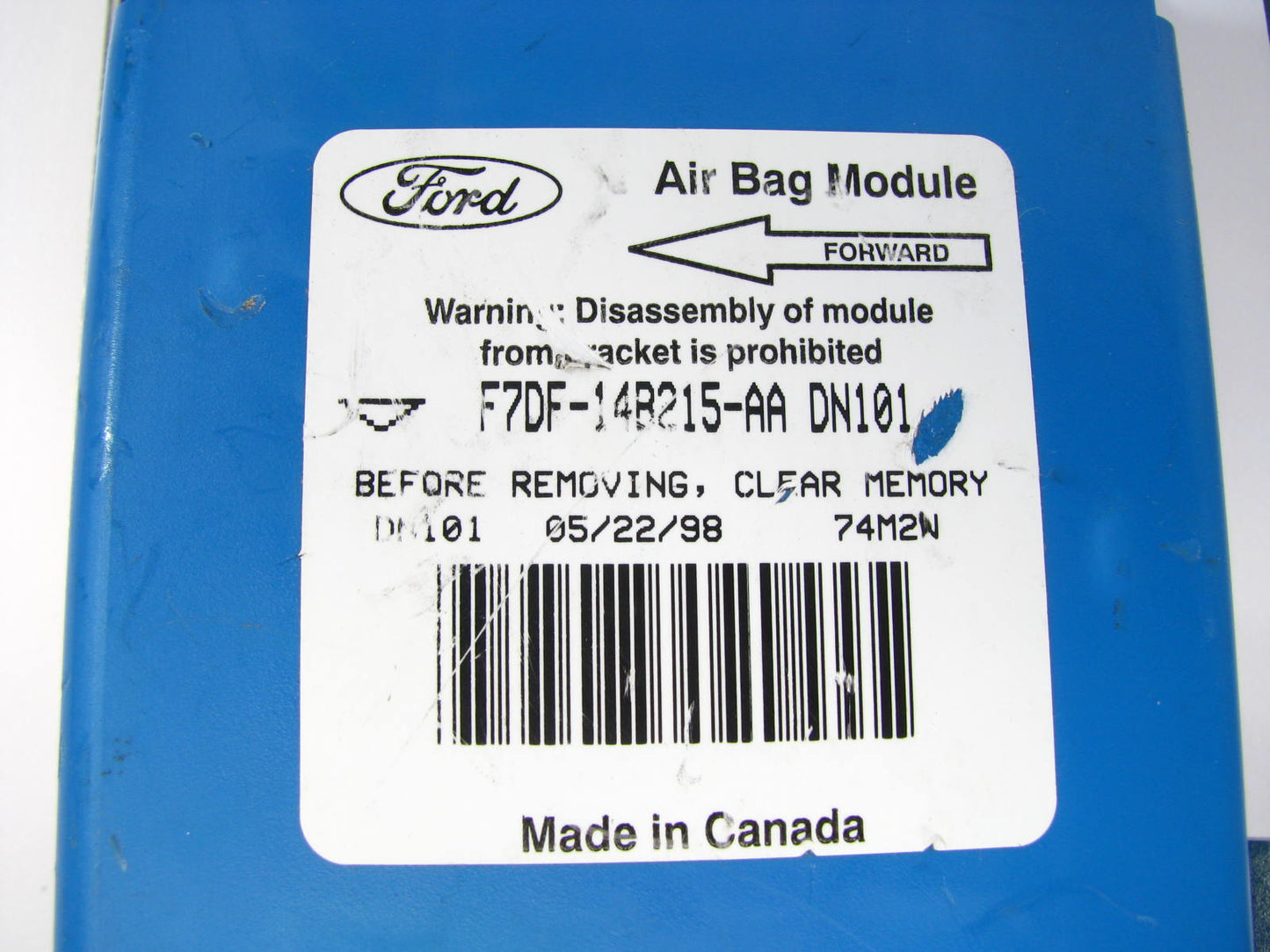 DAMAGED - OUT OF BOX F7DF-14B215-AA Crash Control Module 1997 Ford Taurus