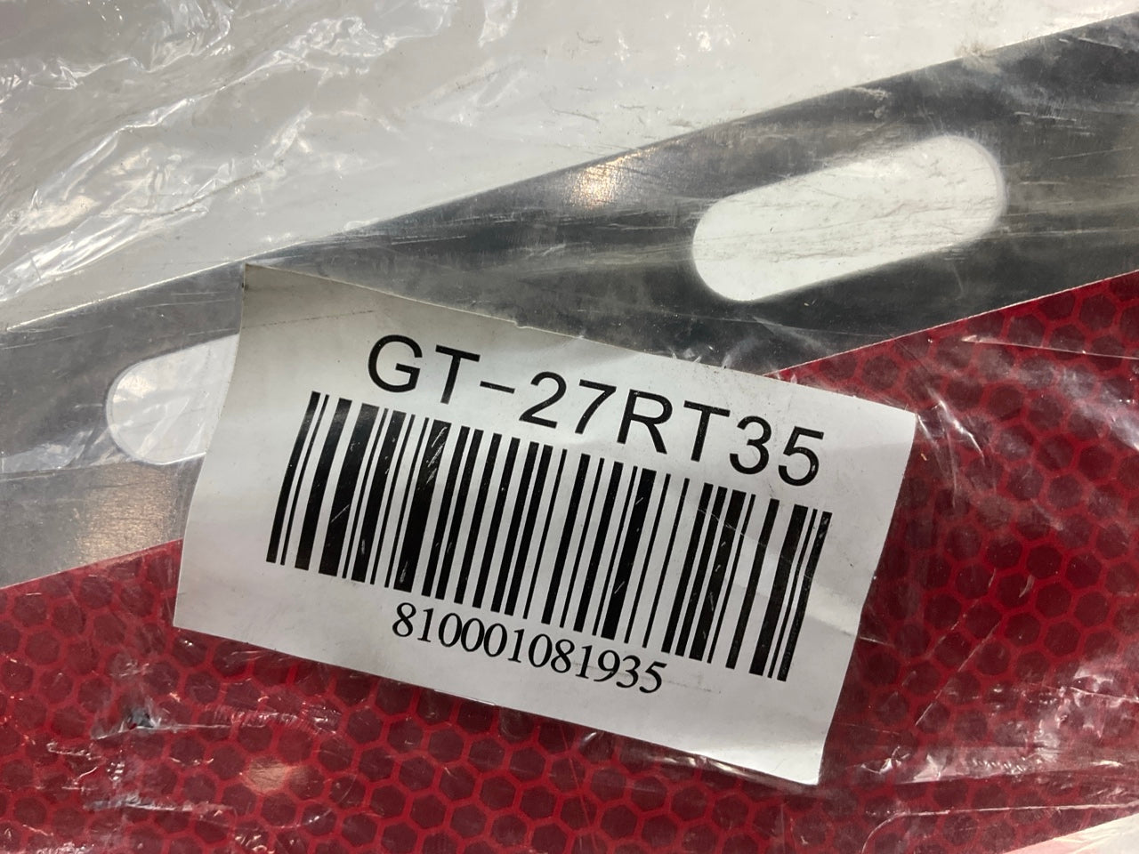 1 Globetech GT-27RT35 Angled Aluminum Conspicuity Strip Red White Reflective DOT