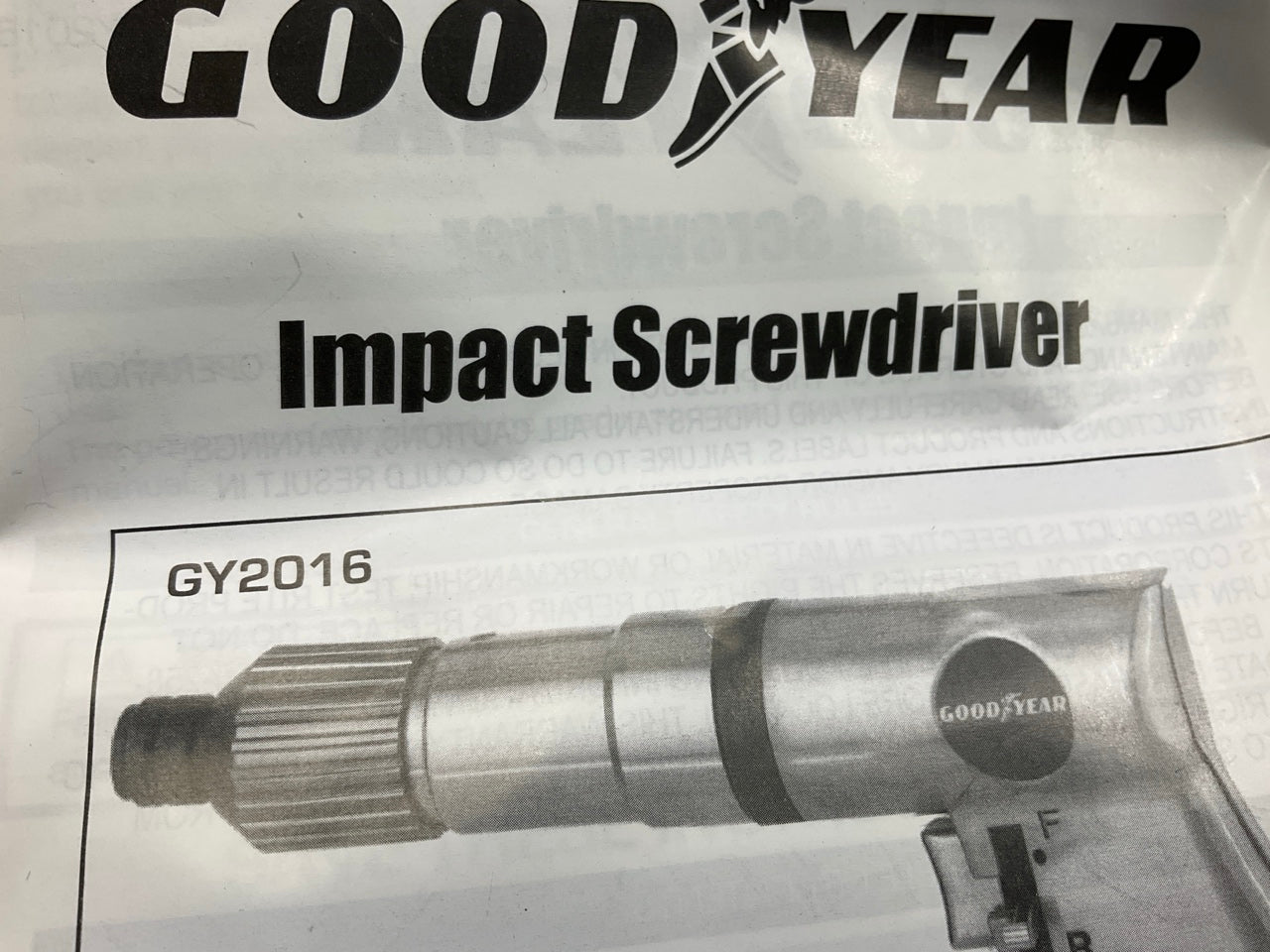 NEW UNBOXED Goodyear GY2016 1/4-inch Air Impact Screwdriver Screw Driver Tool