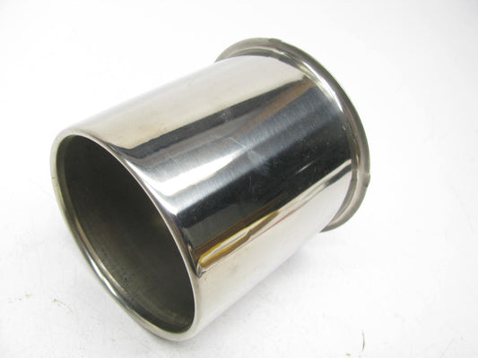 (4) UNBOXED HC-217SS Chrome Wheel Center Hub Caps 3-9/16'' OD 3.3'' Hub Push-Thru