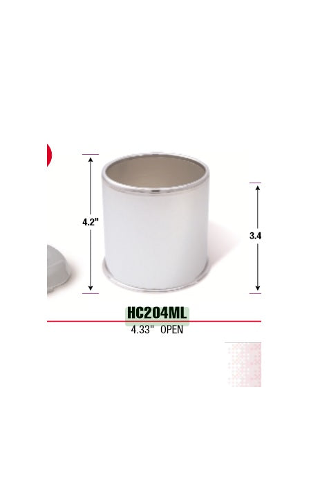 (x4) HC204M Chrome Push Thru Open Wheel Center Cap