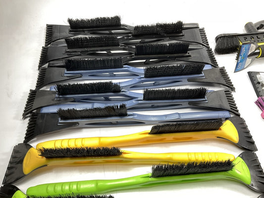 40 Assorted Mixed Ice Scrapers & Snow Broom Brushes - ICE SCRAPER Lot #14
