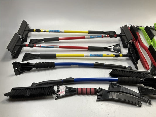 30 Pcs - Assorted Mixed Ice Scraper & Snow Broom Brush - ICE SCRAPER Lot # 22