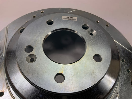 NEW UNBOXED JBR1530XPR Rear Left Brake Rotor, Slotted & Cross-drilled