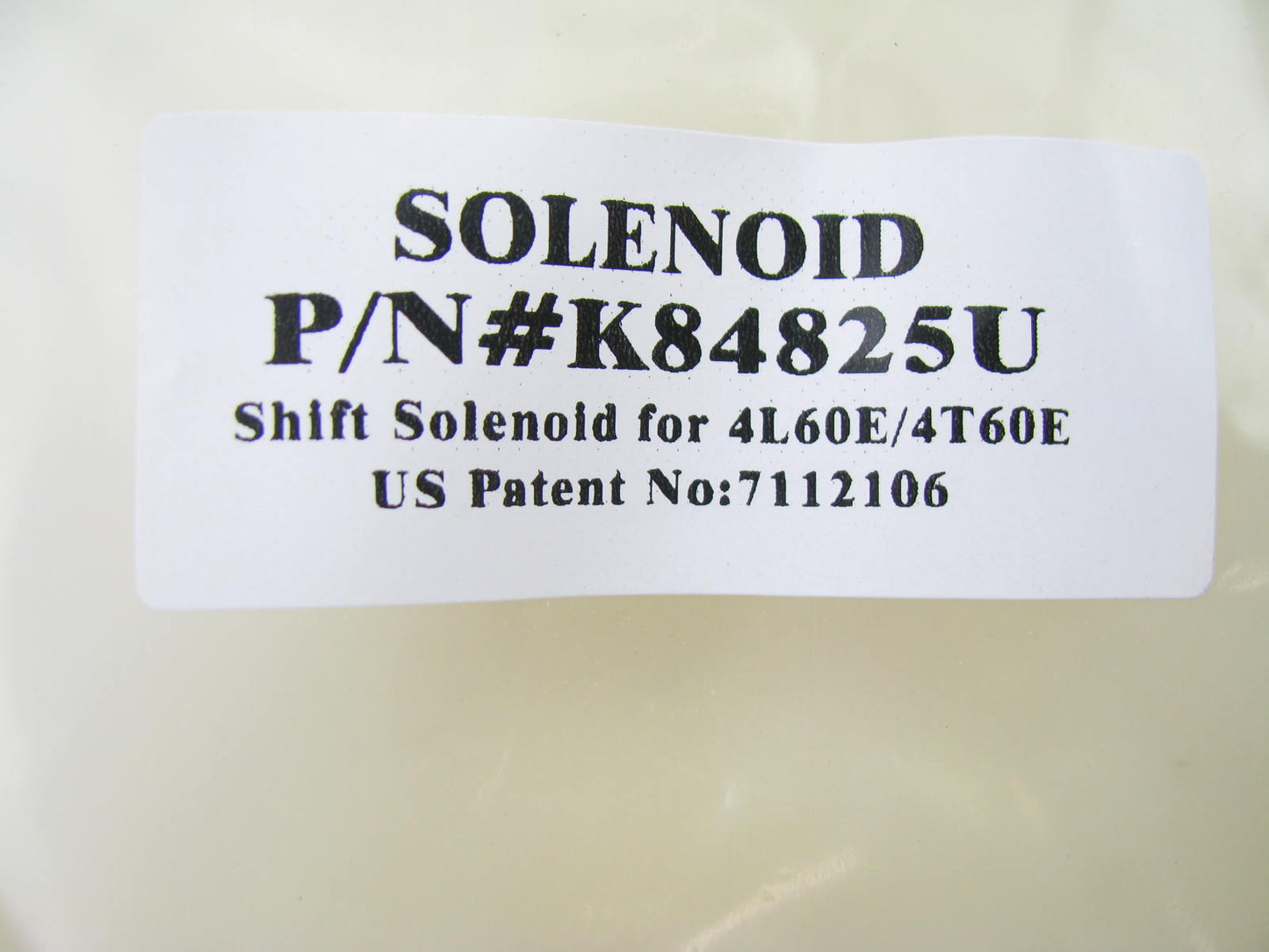NEW - Out Of Box K84825U Automatic Transmission Shift Solenoid For 4L60 4T60E
