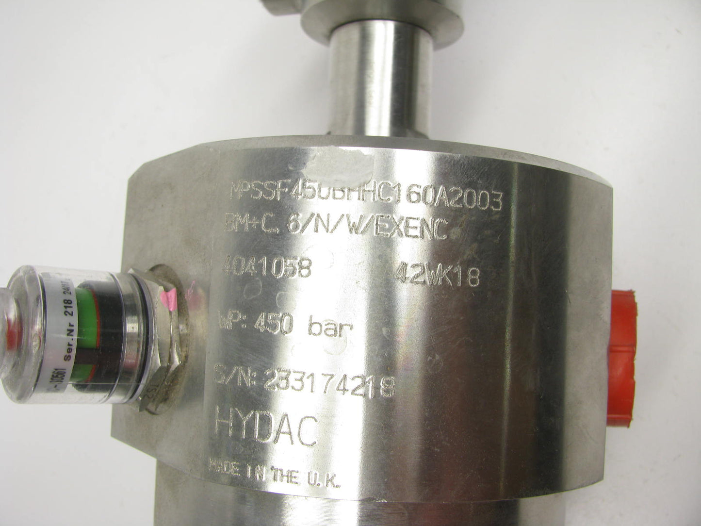 NEW - UNBOXED HYDAC MPSSF450BHHC160A2003 Stainless Filter Housing 450 Bar # 160
