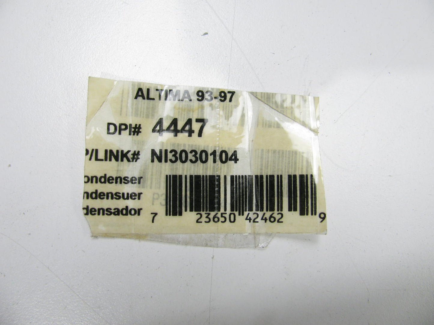 NEW OUT OF BOX - NI3030104 A/C Condenser For 1993-1997 Nissan Altima 2.4L I4