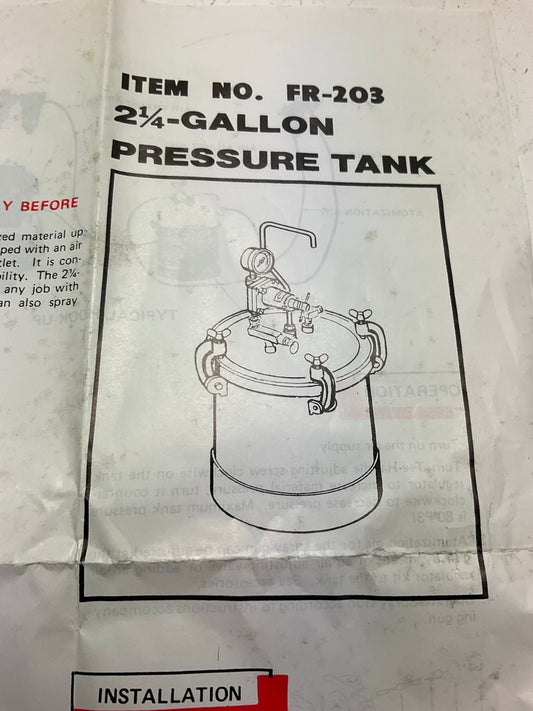 PCT-SG4 2.25 Gallon Paint Spray Pressure Pot, 80 PSI Max Pressure