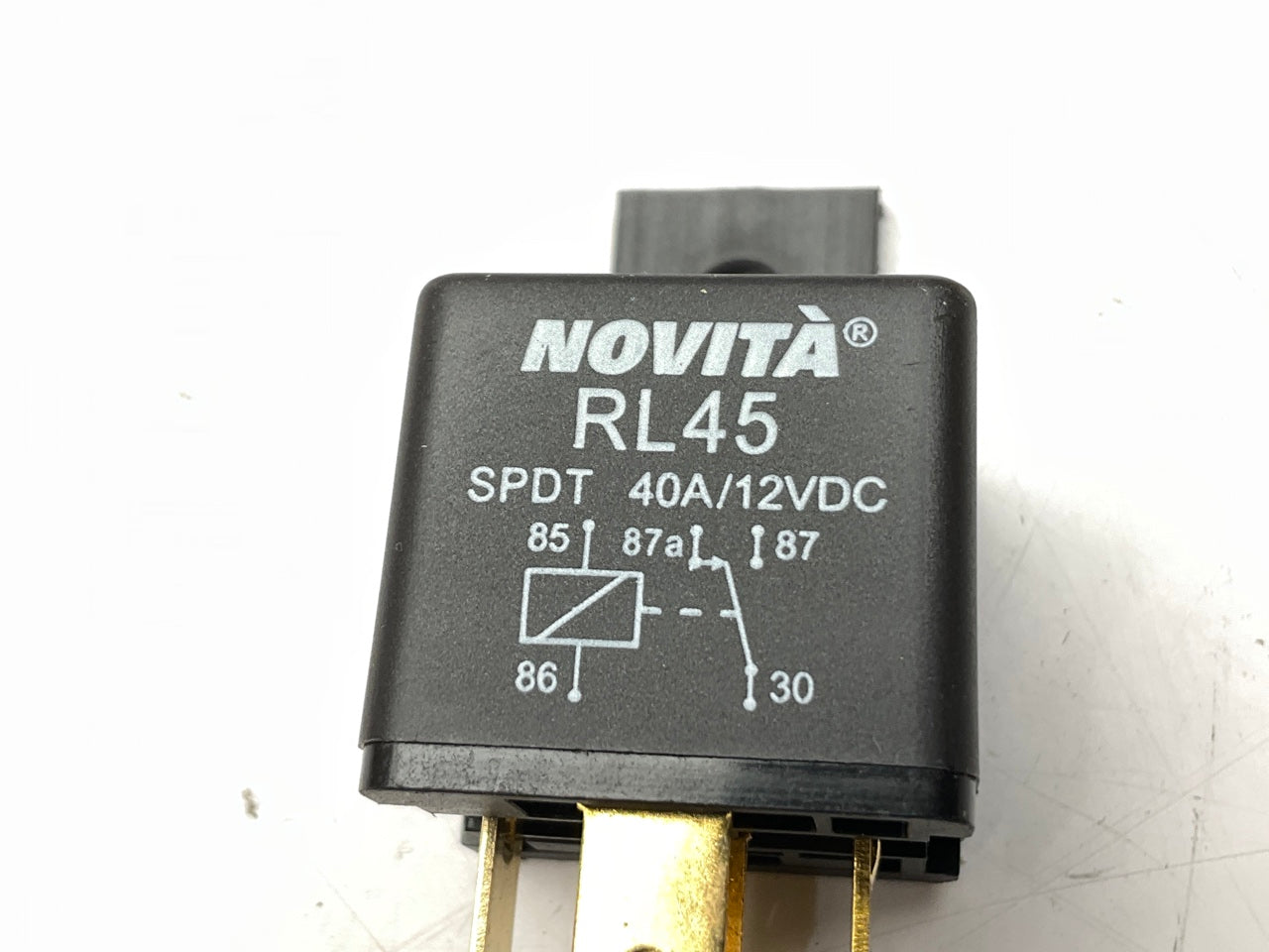 NEW - UNBOXED NOVITA RL45 5 Terminals 1-Pole Double Throw 480W, 40A 12VDC Relay