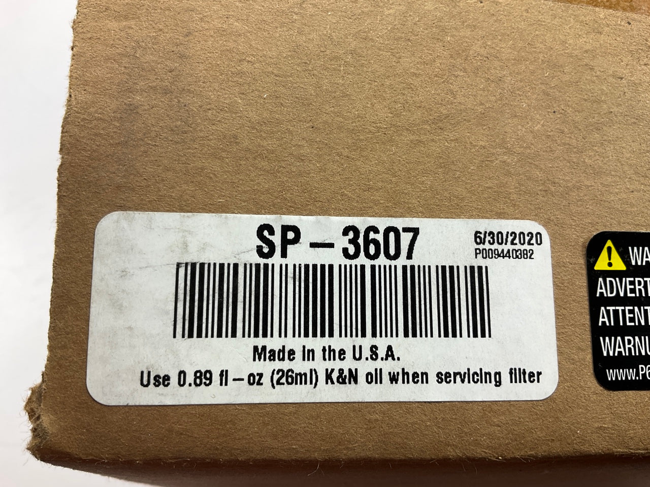 PLAIN BOX - K&N RU5111 Universal ETS Clamp-On Air Filter 3'' Inlet, 5-3/4'' Tall
