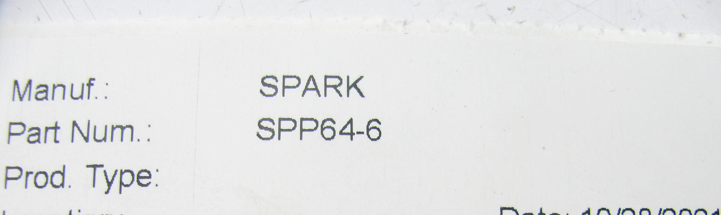 (6) NEW - OUT OF BOX SPP64 Direct Ignition Coil Spark Plug Boot